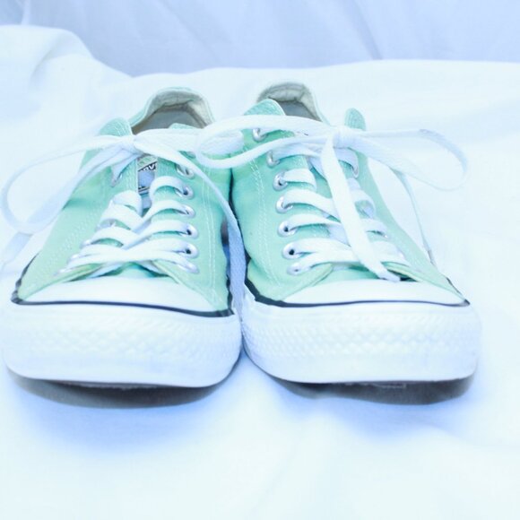 Converse Chuck Taylor All Star Unisex M 9 W 11 Aqua Low Top Sneakers - 136565F - Picture 12 of 12